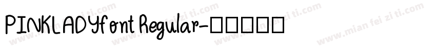 PINKLADYfont Regular字体转换